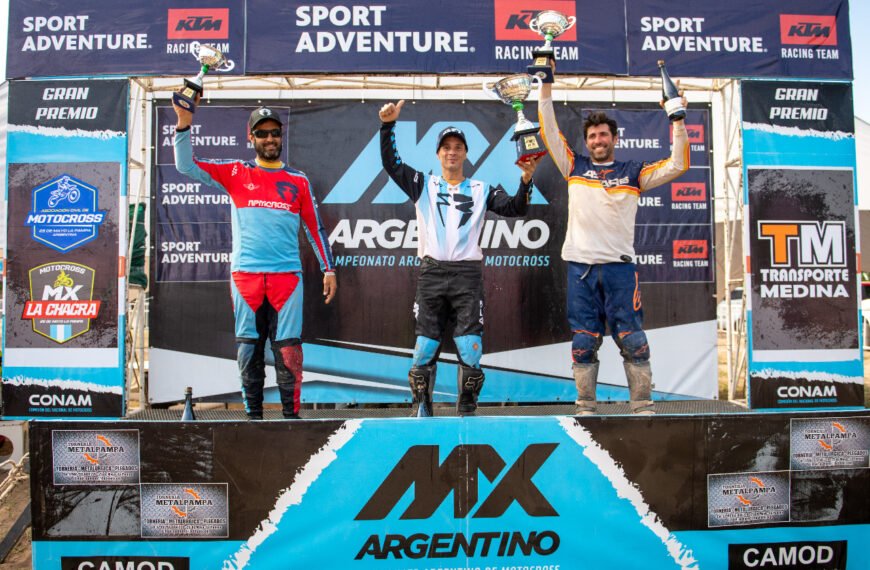 El mendocino “Pipío” Fernández ganó en el Argentino de Motocross y da pelea por el título