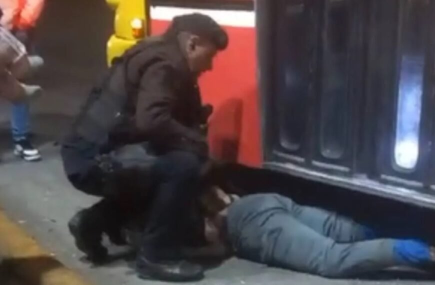 -VIDEO- Un ladrón que quiso robar en un colectivo: fue linchado y detenido por los pasajeros