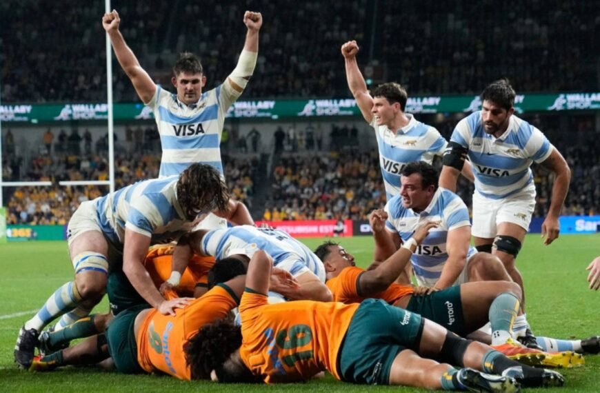 Con un final para el infarto, Los Pumas se tomaron revancha y ganaron ante Australia un partido clave en el Rugby Championship