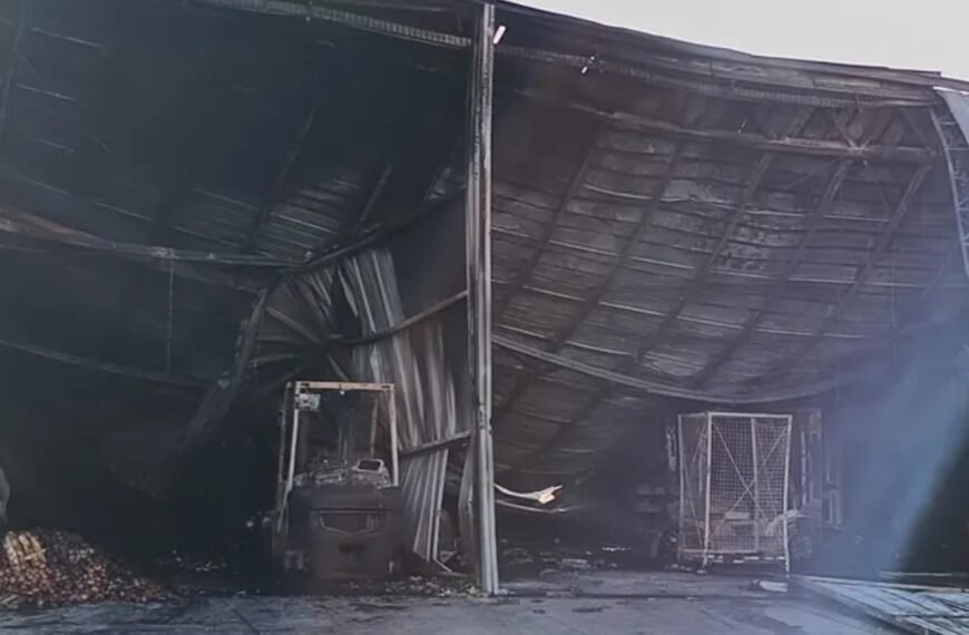 El día después: el incendio en el Mercado Cooperativo de Guaymallén fue intencional