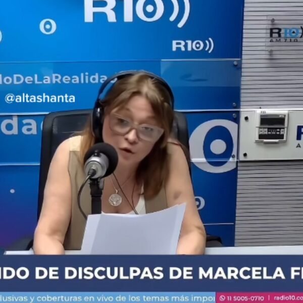 Marcela Feudale se quebró en vivo al pedir disculpas por sus dichos sobre los incendios en Chubut
