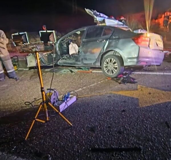 Fatal accidente camino a Chile: camión y auto chocaron de frente en Potrerillos