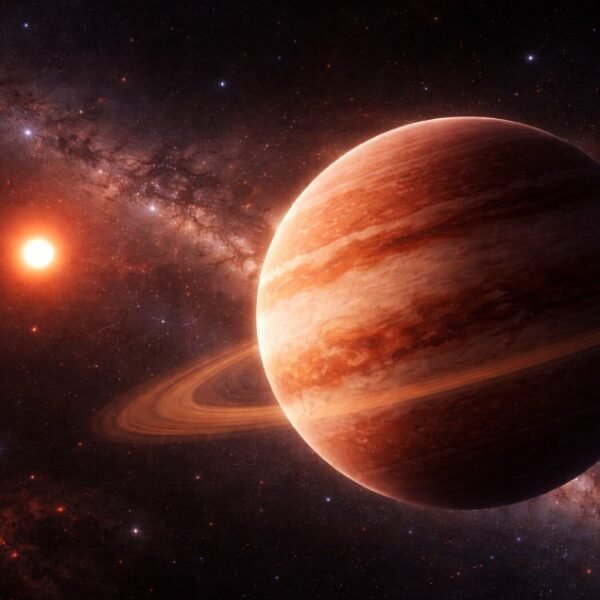 Astrónomos y científicos asombrados: descubren una estrella pequeña acompañada de un planeta gigante